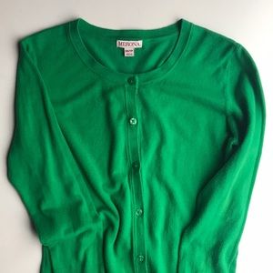 Green Merona Cardigan